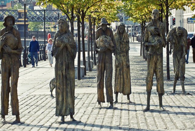 Мемориал в Дублине, посвященный жертвам Великого голода.