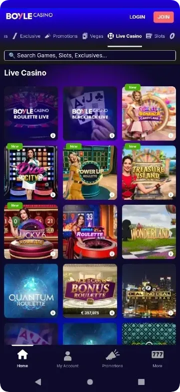 BoyleSports Casino app download