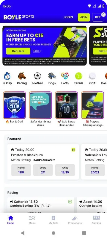 BoyleSports iPad app
