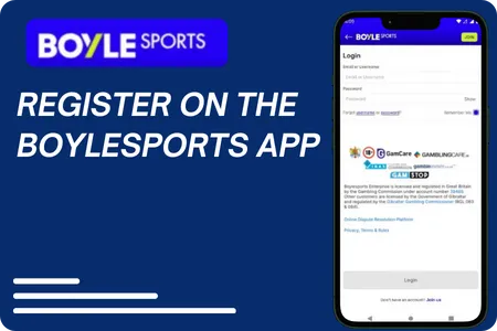 How to Register on the BoyleSports App