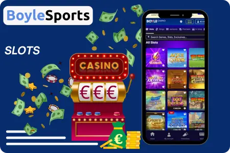 Selection of online slot machines at BoyleSports Casino